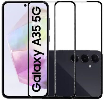 HIE POWER Edge To Edge Tempered Glass for SAMSUNG Galaxy A55 5G l SAMSUNG Galaxy A35 5G-| 9H Hardness, Anti-Scratch Edge to Edge Full Glue Mobile Screen protector with Wet & dry Wipes |(Pack of 2) HIE POWER Edge To Edge Tempered Glass for SAMSUNG Galaxy A55 5G l SAMSUNG Galaxy A35 5G-| 9H Hardness, Anti-Scratch Edge to Edge Full Glue Mobile Screen protector with Wet & dry Wipes |(Pack of 2)