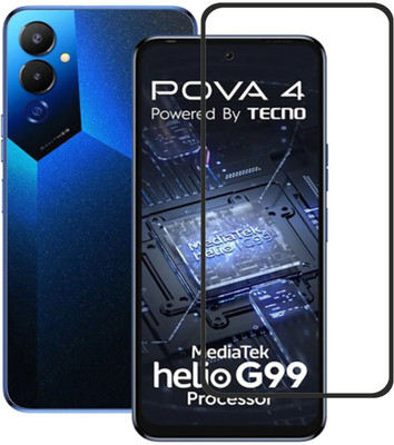 INFINITYWORLD Edge To Edge Tempered Glass for Tecno Pova 4(Pack of 1)