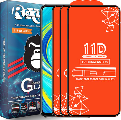 Roxel Edge To Edge Tempered Glass for Redmi Note 9S(Pack of 3)