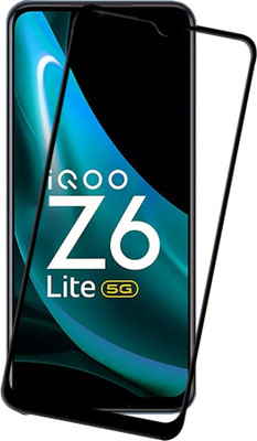HUPSHY Edge To Edge Tempered Glass for IQOO Z6 Lite 5G(Pack of 1)