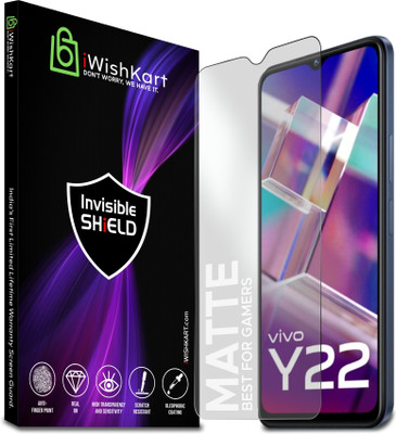 iWishKart Edge To Edge Tempered Glass for vivo Y22, vivo Y22 5G, 0.3mm Mat / Matte(Pack of 1)