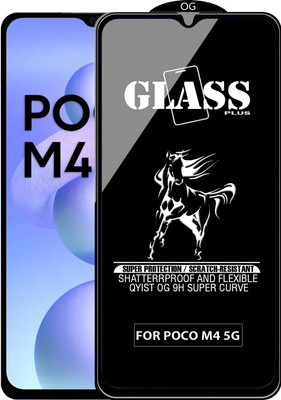 Qyist Edge To Edge Tempered Glass for POCO M4 5G(Pack of 1)