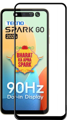 Flipkart SmartBuy Edge To Edge Tempered Glass for TECNO Spark Go 2024(Pack of 1)