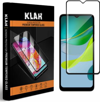 KLAH Edge To Edge Tempered Glass for Motorola E13(Pack of 1)