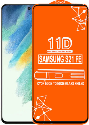 CYOR Edge To Edge Tempered Glass for SAMSUNG S21 FE(Pack of 1)