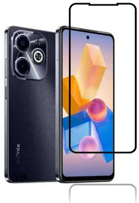 VISHRN CASES Edge To Edge Tempered Glass for Infinix HOT 40i(Pack of 1)