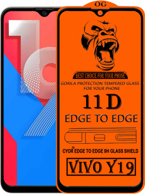 CYOR Edge To Edge Tempered Glass for VIVO Y19(Pack of 1)