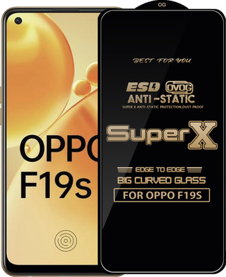 Qyist Edge To Edge Tempered Glass for OPPO F19S(Pack of 1)
