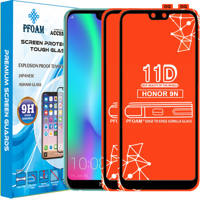 PFOAM Edge To Edge Tempered Glass for Honor 9N(Pack of 2)
