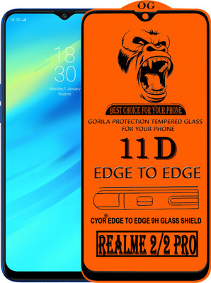 CYOR Edge To Edge Tempered Glass for Realme 2(Pack of 1)