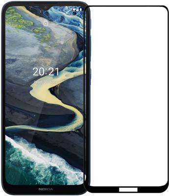 Karpine Edge To Edge Tempered Glass for Nokia C20 plus(Pack of 1)