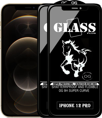 PFOAM Edge To Edge Tempered Glass for APPLE IPHONE 12 PRO(Pack of 2)