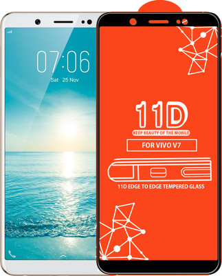 Qyist Edge To Edge Tempered Glass for VIVO V7 Plus(Pack of 1)
