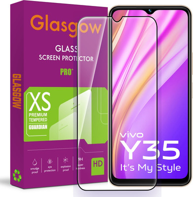 Glasgow Edge To Edge Tempered Glass for Vivo Y35(Pack of 1)