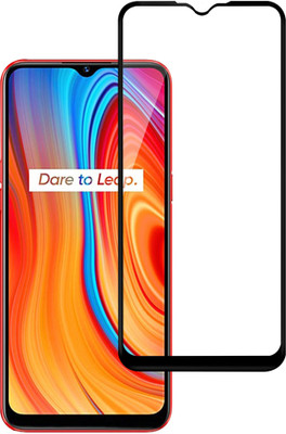 AuraX Edge To Edge Tempered Glass for Realme C3i(Pack of 1)