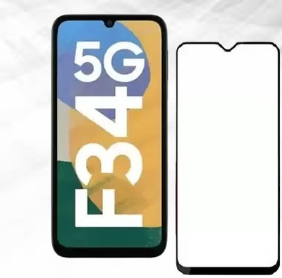 vmt stock Edge To Edge Tempered Glass for Samsung Galaxy F34 5G(Pack of 1)