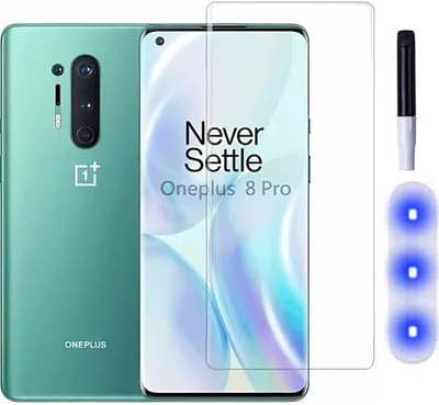 GAURAV Edge To Edge Tempered Glass for Oneplus 8 pro(Pack of 1)