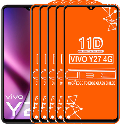 CYOR Edge To Edge Tempered Glass for VIVO Y27 4G(Pack of 5)