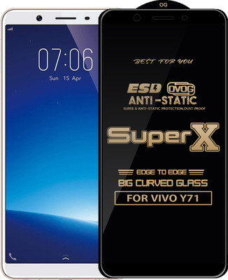 Qyist Edge To Edge Tempered Glass for VIVO Y71(Pack of 1)