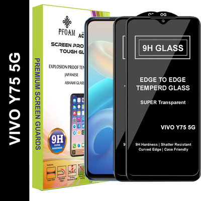 PFOAM Edge To Edge Tempered Glass for VIVO Y75 5G(Pack of 2)