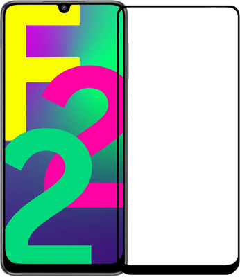 Karpine Edge To Edge Tempered Glass for Samsung Galaxy F22(Pack of 1)