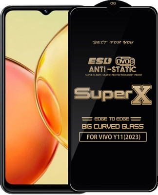 Qyist Edge To Edge Tempered Glass for VIVO Y11(2023)(Pack of 1)