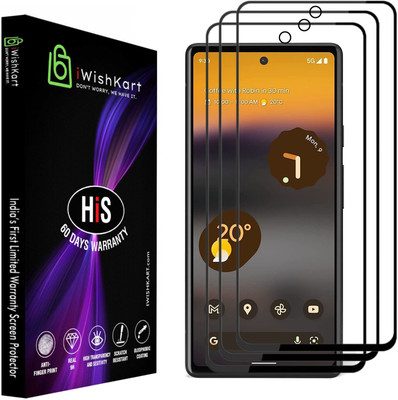 iWishKart Edge To Edge Tempered Glass for Google Pixel 6a, Google Pixel 6a 5G(Pack of 3)