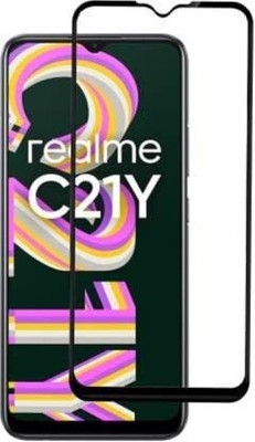 EITANSHA CREATION Edge To Edge Tempered Glass for realme c21y, Realme C21Y(Pack of 1)
