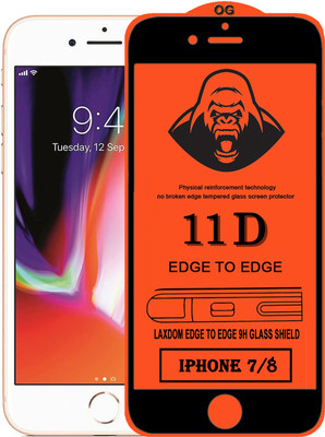 Laxdom Edge To Edge Tempered Glass for APPLE IPHONE 8(Pack of 1)