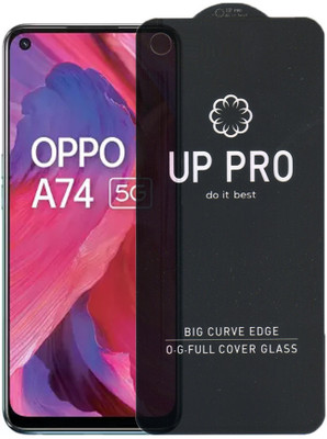 S-Softline Edge To Edge Tempered Glass for Oppo A74 5G, Edge to Edge HD Quality Full Screen Coverage With Camera Cut(Pack of 1)