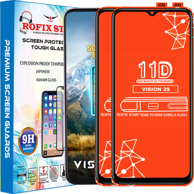 Rofix star Edge To Edge Tempered Glass for ITEL VISION 2S(Pack of 2)