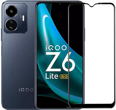 RCHJV Edge To Edge Tempered Glass for iQOO Z6 Lite 5G(Pack of 1)