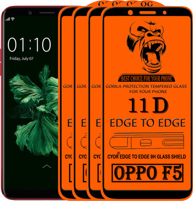 CYOR Edge To Edge Tempered Glass for Oppo F5(Pack of 4)