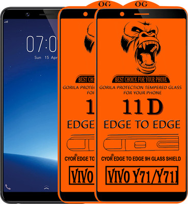 CYOR Edge To Edge Tempered Glass for VIVO Y71(Pack of 2)