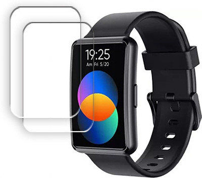 SOMTONE Edge To Edge Tempered Glass for DIZO S 1.57 inch SMARTWATCH SCREEN GUARD(Pack of 2)