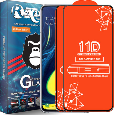 Roxel Edge To Edge Tempered Glass for Samsung Galaxy A80(Pack of 2)