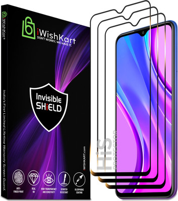 iWishKart Edge To Edge Tempered Glass for vivo T4 Lite 5G, vivo T4 Lite, His_pk3, Military grade Edge to Edge Premium gorilla glass with Self Installation Guide - Wet & Dry wipes, Dust Absorber [With Warranty](Pack of 3)