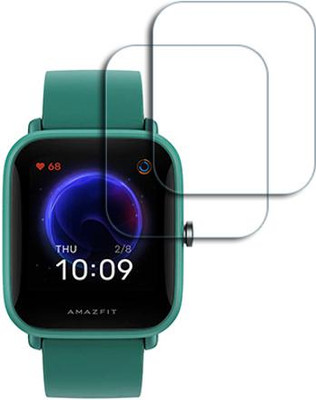 SOMTONE Edge To Edge Tempered Glass for Amazfit Bip U SMARTWATCH SCREEN GUARD(Pack of 2)