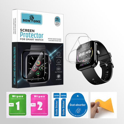SOMTONE Edge To Edge Tempered Glass for boAt Ultima Call Max 2 inch Smartwatch 2 PROTECTOR + 2 WIPES + 2 DUST REMOVAL STICKER + 1 WIPER(Pack of 2) SOMTONE Edge To Edge Tempered Glass for boAt Ultima Call Max 2 inch Smartwatch 2 PROTECTOR + 2 WIPES + 2 DUST REMOVAL STICKER + 1 WIPER(Pack of 2)