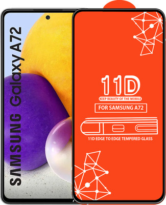 Qyist Edge To Edge Tempered Glass for Samsung Galaxy A72(Pack of 1)