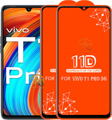 SEVEN7STAR Edge To Edge Tempered Glass for VIVO T1 Pro 5G(Pack of 2)