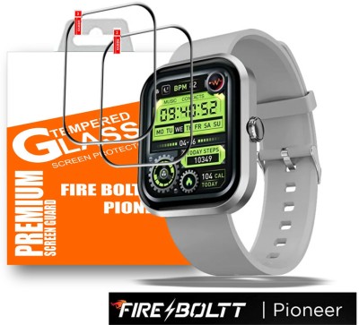 Polenta Edge To Edge Tempered Glass for FIRE BOLTT PIONEER NEWLY SMART WATCH TEMPERED(Pack of 2)