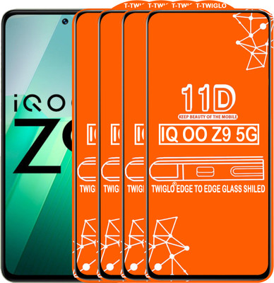 TWIGLO Edge To Edge Tempered Glass for IQOO Z9 5G(Pack of 4)