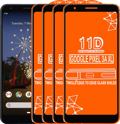 TWIGLO Edge To Edge Tempered Glass for GOOGLE PIXEL 3A XL(Pack of 4)