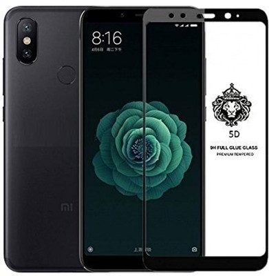 HIE POWER Edge To Edge Tempered Glass for Xiaomi Mi A2-9H Full Glue Full HD, Shatterproof, Anti Scratch Screen Guard|Full Screen Coverage (Except Edges) Screen Protector(Pack of 1)
