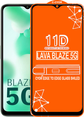 CYOR Edge To Edge Tempered Glass for LAVA BLAZE 5G(Pack of 1)