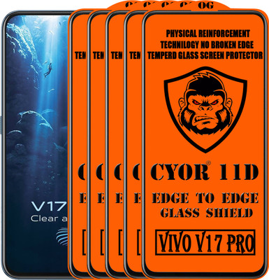 CYOR Edge To Edge Tempered Glass for VIVO V17 PRO(Pack of 5)
