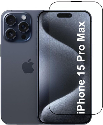 EITANSHA CREATION Edge To Edge Tempered Glass for iPhone 15 Pro Max, Apple iPhone 15 Pro Max(Pack of 1)
