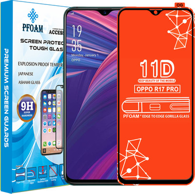 PFOAM Edge To Edge Tempered Glass for OPPO R17 PRO(Pack of 1)