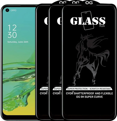 CYOR Edge To Edge Tempered Glass for OPPO A33 2020(Pack of 3)